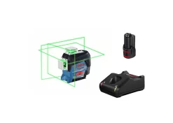 Bosch GLL 3-80 CG 12V Li-Ion Accu Kruislijnlaser Set (1x 2.0Ah Accu) In L-Boxx - Groen - 0601063T00