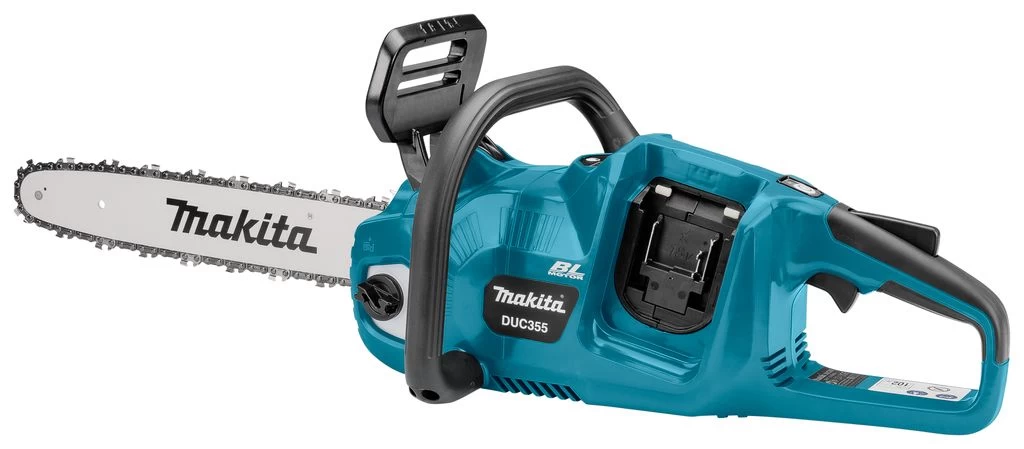 Makita DUC355PG4J 2x18V Li-Ion Accu Kettingzaag Set (4x 6,0Ah) Incl. Mbox - 35cm - Koolborstelloos 7 Makita DUC355PG4J 2x18V Li-Ion Accu Kettingzaag Set (4x 6,0Ah) Incl. Mbox - 35cm - Koolborstelloos - Afbeelding 7