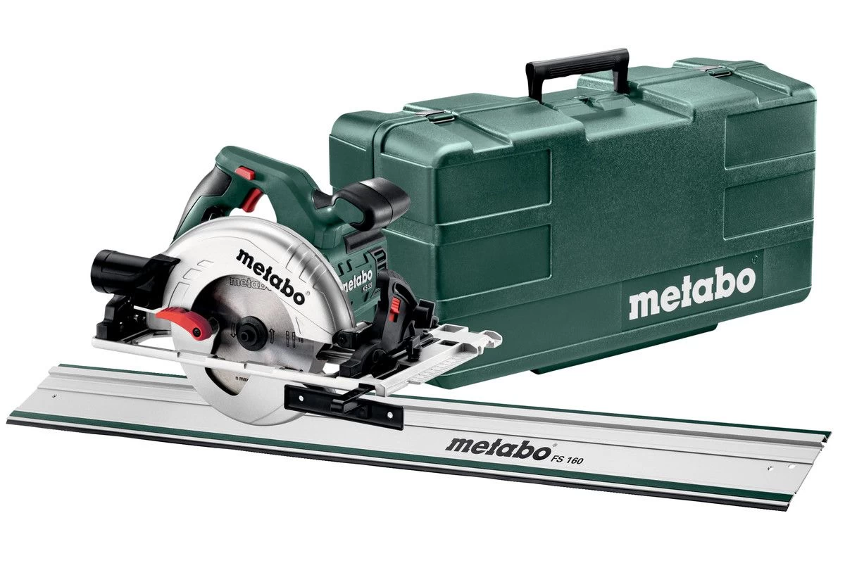 Metabo KS 55 FS Cirkelzaag En Geleiderail (1600mm) In Koffer - 1200W - 160mm - 691064000 1 Metabo KS 55 FS Cirkelzaag En Geleiderail (1600mm) In Koffer - 1200W - 160mm - 691064000