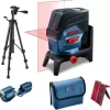 Bosch GCL 2-50 C 12V Li-Ion Accu Kruislijnlaser In Etui + Statief (BT 150) - 20m - 0601066G02