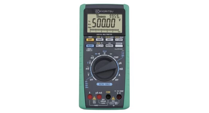 Kyoritsu 1062 Digitale True-RMS Multimeter Met Logfunctie - AC/DC 1000V & 10A - 010620001B 1 Kyoritsu 1062 Digitale True-RMS Multimeter Met Logfunctie - AC/DC 1000V & 10A - 010620001B
