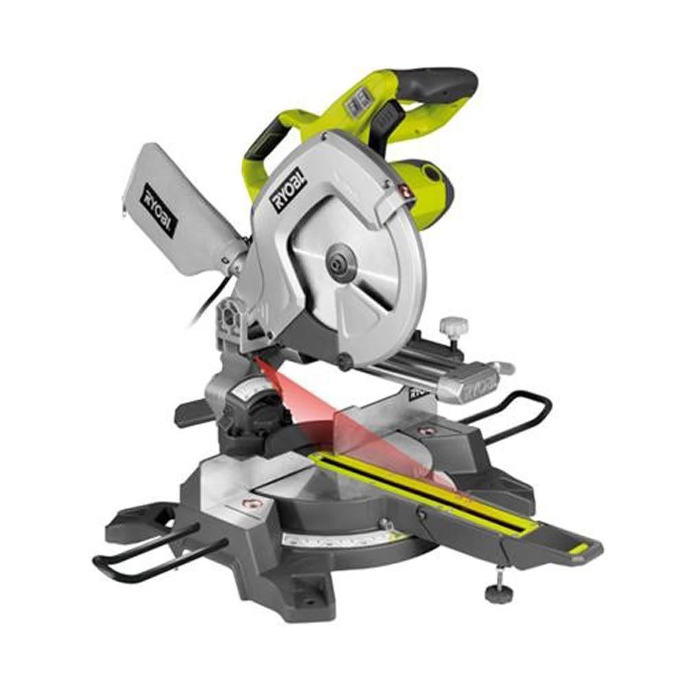 Ryobi EMS254L Afkortzaag Met Laser - 2000W - 254mm - 5133001202 1 Ryobi EMS254L Afkortzaag Met Laser - 2000W - 254mm - 5133001202