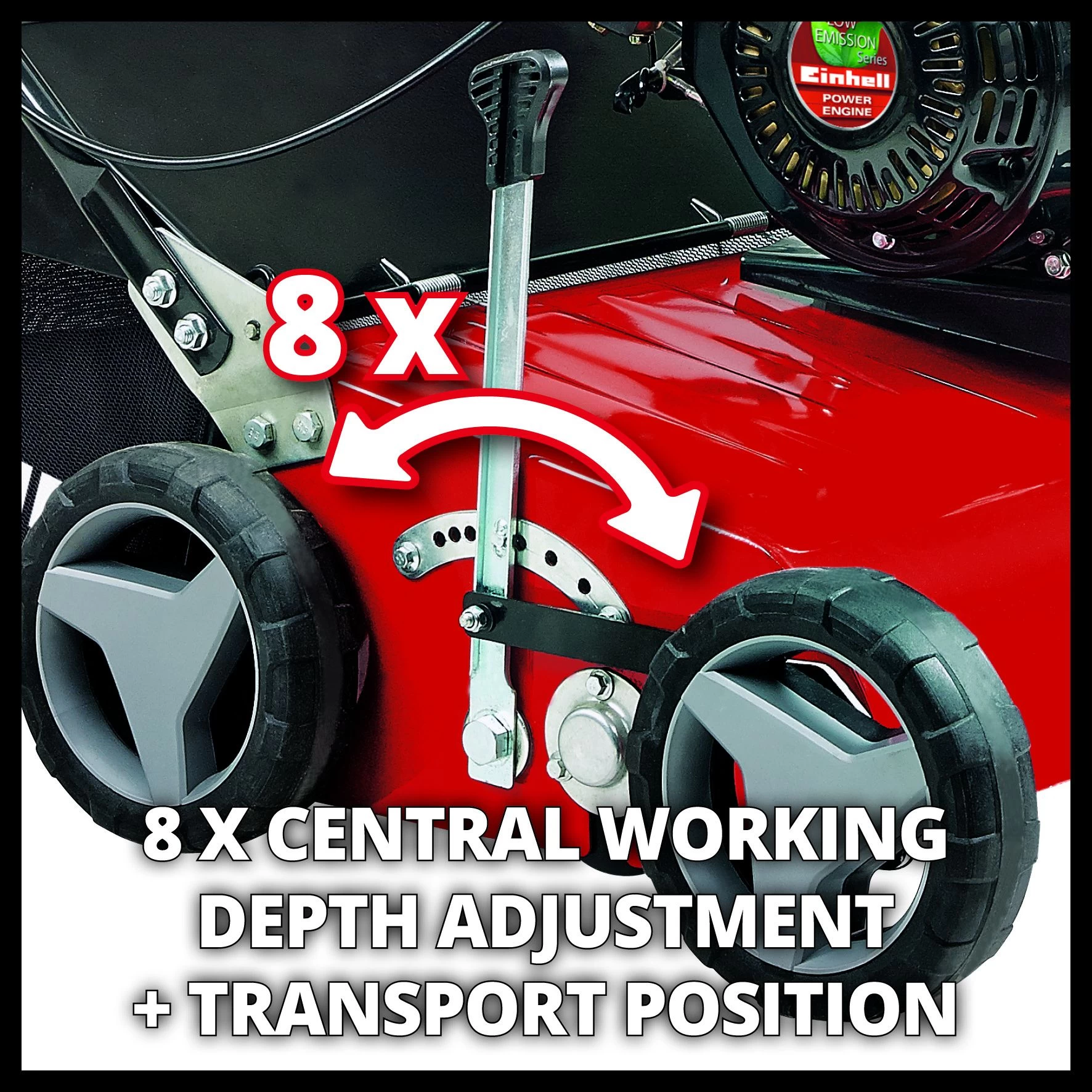 Einhell GC-SC 4240 P 4-takt Benzine Verticuteerder - 4200W - 45L 4 Einhell GC-SC 4240 P 4-takt Benzine Verticuteerder - 4200W - 45L - Afbeelding 4