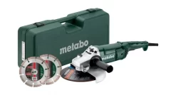 Metabo WE 2200-230 Haakse Slijper Set Incl. 2 Slijpschijven In Koffer - 2200W - 230mm - 691081000