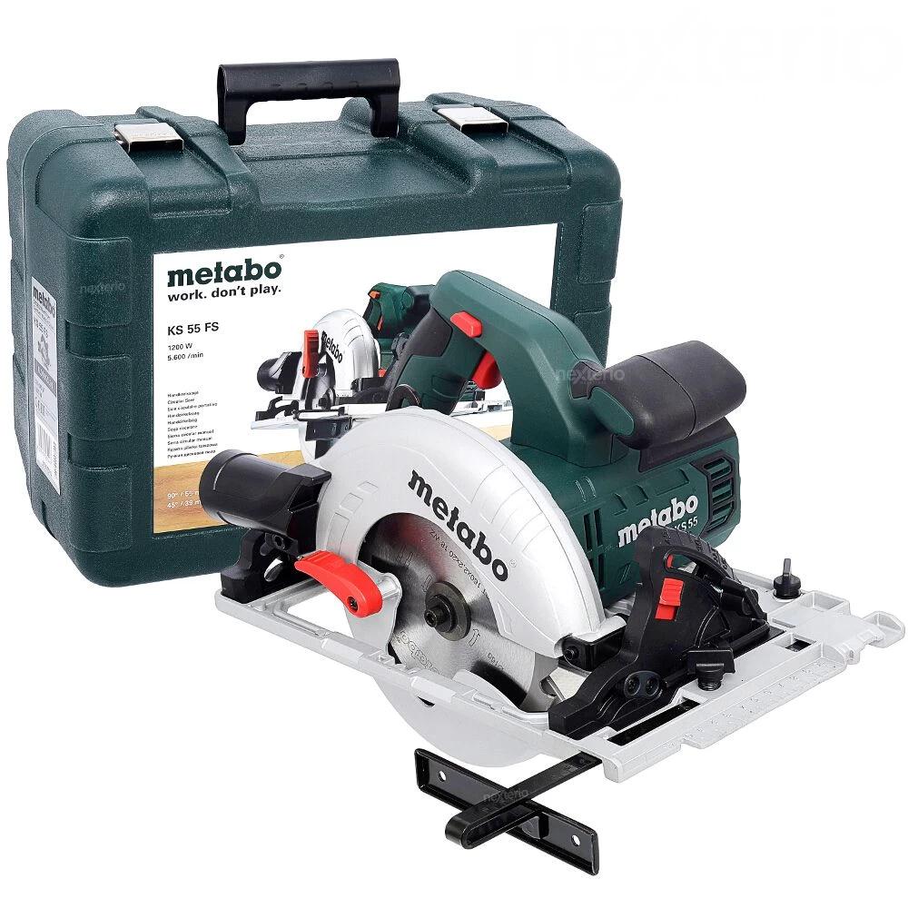 Metabo KS 55 FS Cirkelzaag En Geleiderail (1600mm) In Koffer - 1200W - 160mm - 691064000 2 Metabo KS 55 FS Cirkelzaag En Geleiderail (1600mm) In Koffer - 1200W - 160mm - 691064000 - Afbeelding 2