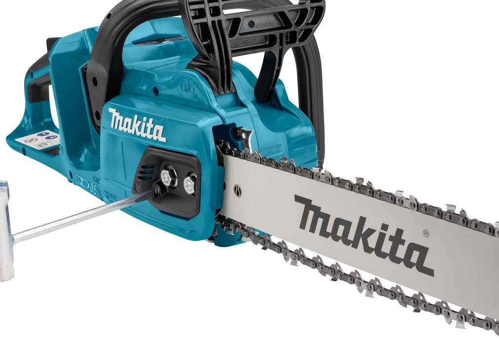 Makita DUC355PG4J 2x18V Li-Ion Accu Kettingzaag Set (4x 6,0Ah) Incl. Mbox - 35cm - Koolborstelloos 20 Makita DUC355PG4J 2x18V Li-Ion Accu Kettingzaag Set (4x 6,0Ah) Incl. Mbox - 35cm - Koolborstelloos - Afbeelding 20