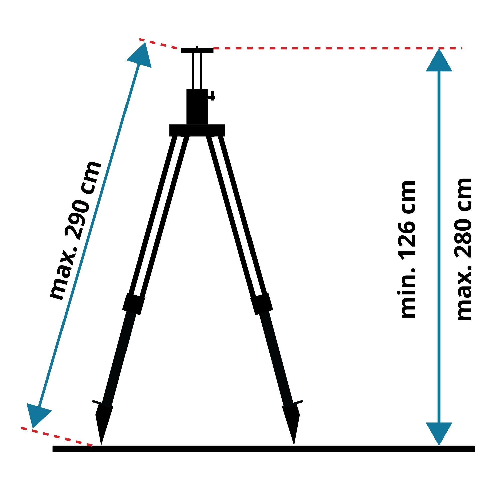 Levelfix P280EH Statief Aluminium 2 Levelfix P280EH Statief Aluminium - Afbeelding 2