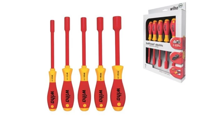 Wiha 322 K5 SoftFinish Electric Zeskantdopsleutelset - 5 Delig - 29466 1 Wiha 322 K5 SoftFinish Electric Zeskantdopsleutelset - 5 Delig - 29466