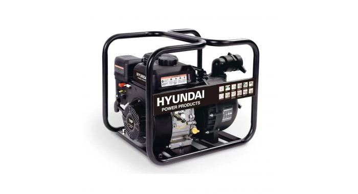 Hyundai 57644 Benzine Vuilwaterpomp - 196cc - 500L/Min 1 Hyundai 57644 Benzine Vuilwaterpomp - 196cc - 500L/Min