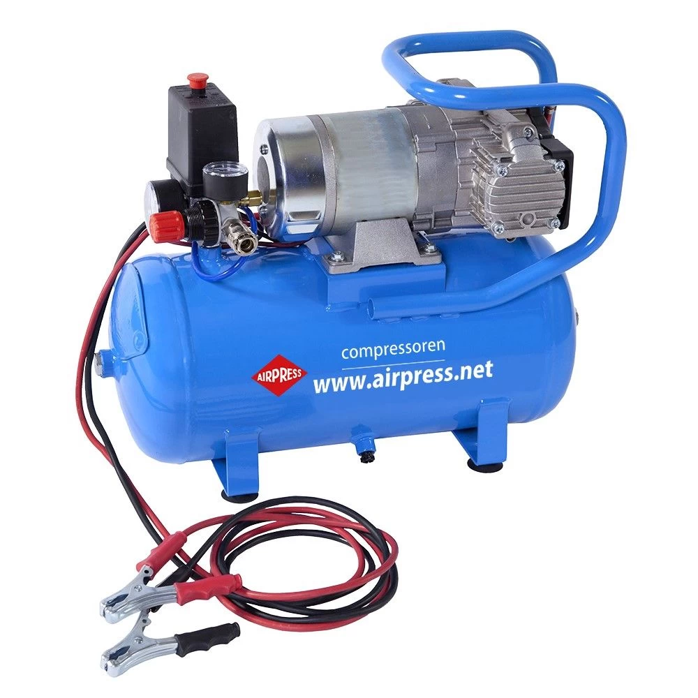 Airpress 36587 - 12V Stille Olievrije Compressor DC 12-180/15 10 Bar 0,75 Pk 144 L/min 15 L 1 Airpress 36587 - 12V Stille Olievrije Compressor DC 12-180/15 10 Bar 0,75 Pk 144 L/min 15 L