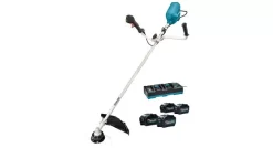 Makita UR012GT401 XGT 2x40V Max Li-Ion Accu Bosmaaier Set (4x 5,0Ah) - U-greep - Koolborstelloos