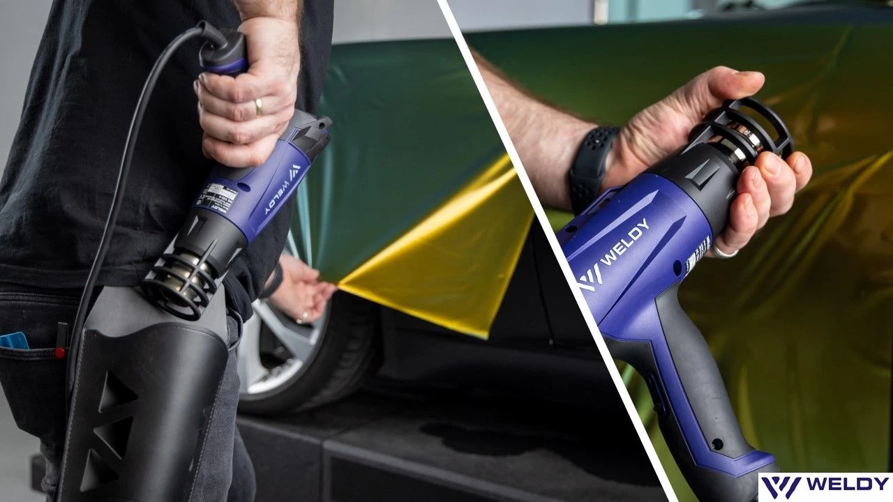 Weldy HG 330-B Heteluchtpistool Car Wrapping Kit - 1600W 9 Weldy HG 330-B Heteluchtpistool Car Wrapping Kit - 1600W - Afbeelding 9