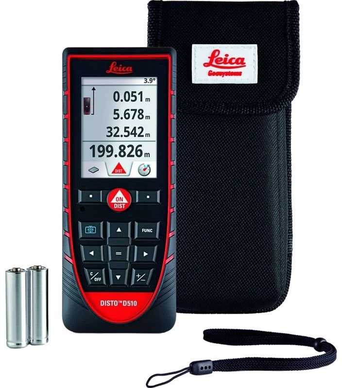 Leica Disto D510 BT Afstandsmeter In Tas - Bluetooth - 200m - 792290 1 Leica Disto D510 BT Afstandsmeter In Tas - Bluetooth - 200m - 792290